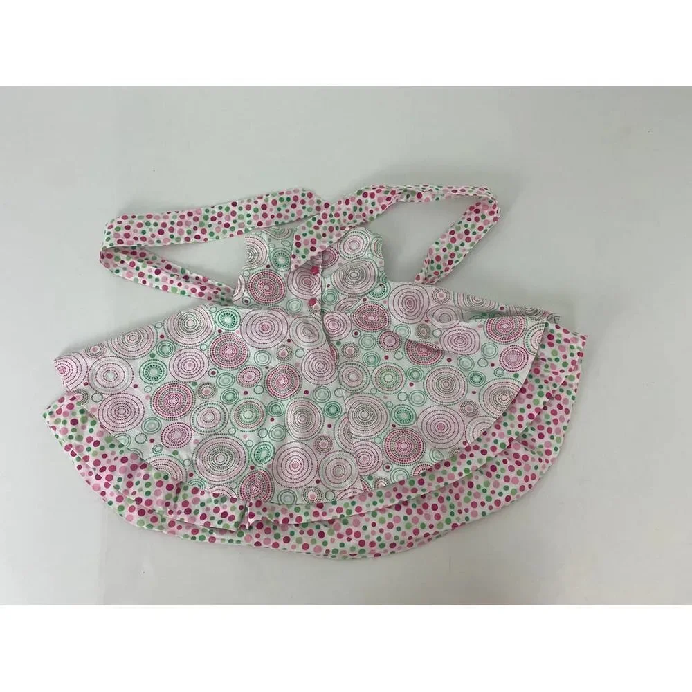 Polly & Freinds Dress Pink Green Spring Summer - Size 24 Months